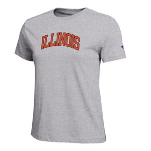 ILLINOIS ARCH WOMEN'S S/S T-SHIRT -  oxfordheather